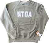 NTOA VARSITY VINTAGE FLEECE RAGLAN CREWNECK SWEATSHIRT *NEW*