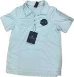 NTOA Women's Polo with Patch & Blue Stripe Flag