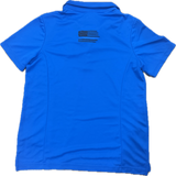 NTOA Women's Polo with Patch & Blue Stripe Flag