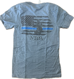 UNISEX SHORT SLEEVE FLAG/SWAT WITH BLUE STRIPE T-SHIRT SALE
