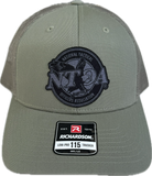 NTOA BLACK/GRAY FELT PATCH TRUCKER 115, 112, & 173