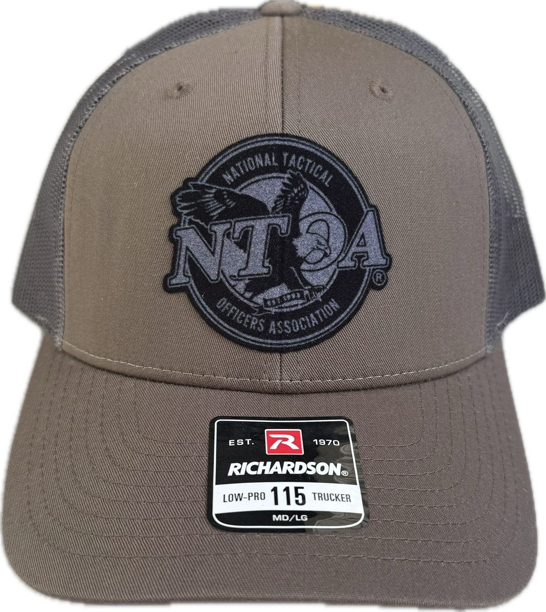 NTOA BLACK/GRAY FELT PATCH TRUCKER 115, 112, & 173