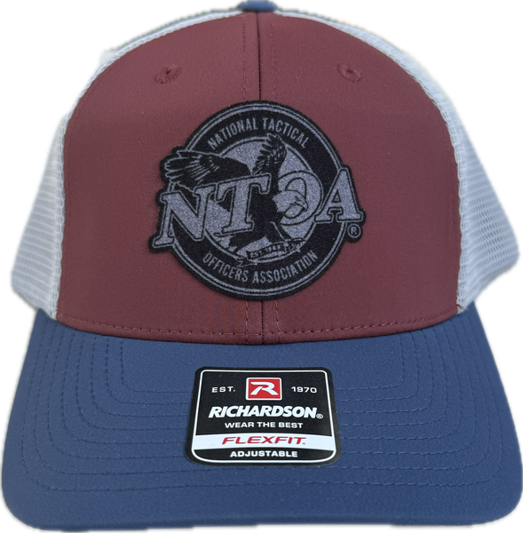 NTOA BLACK/GRAY FELT PATCH TRUCKER 115, 112, & 173