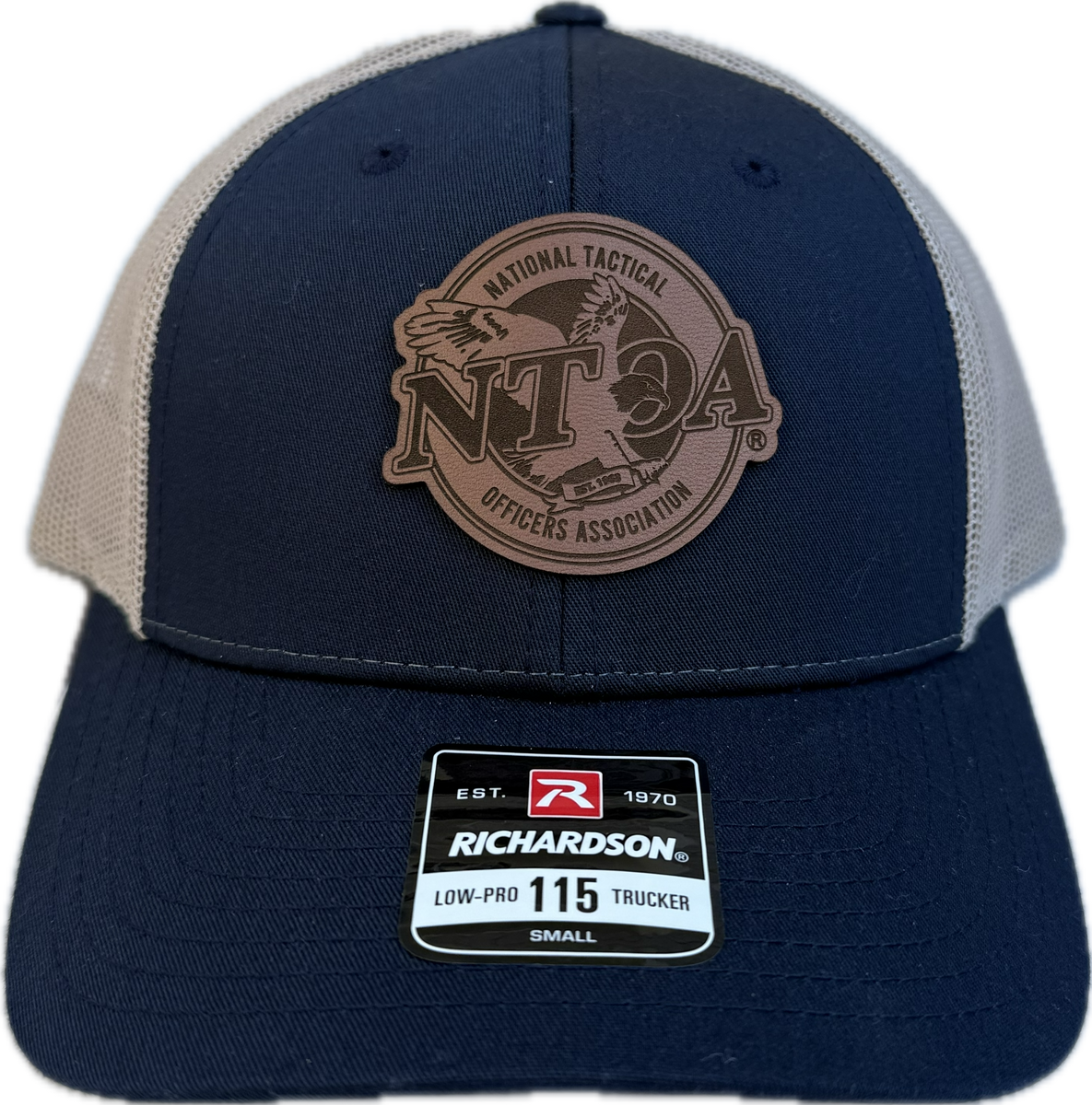 *SALE* NTOA MESH BACK TRUCKER WITH CUSTOM LEATHER PATCH 115