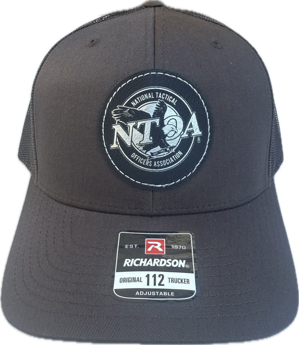NTOA BLACK LEATHER PATCH TRUCKER 115 & 112