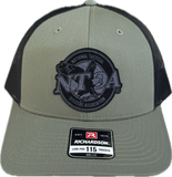 NTOA BLACK/GRAY FELT PATCH TRUCKER 115, 112, & 173